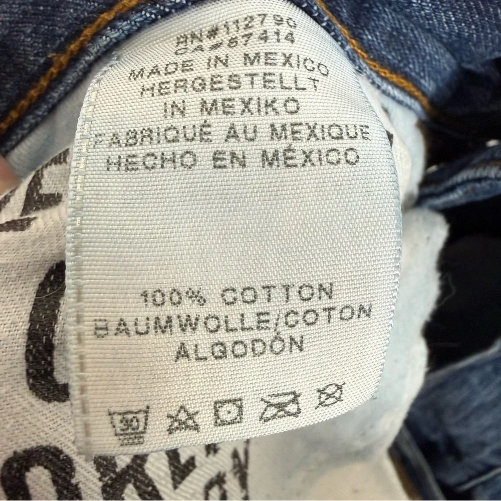 True Religion Geno Jeans Men's Size 30 (32X34) Blue Relaxed Slim No Flap - Picture 8 of 13
